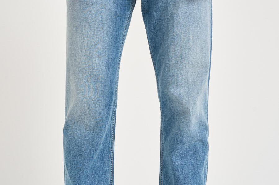 Jeans uomo tapered crop in denim chiaro MUSSO UP518 390 DEPARTMENT FIVE 