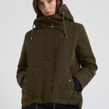 Giubbotto parka donna verde militare PI002106D 7740 HERNO 