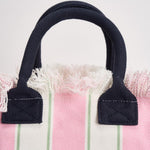 Borsa donna colette a righe rosa e bianca COLETTE 02598L MC2 SAINT BARTH 
