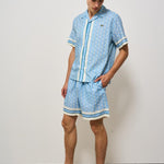 Camicia uomo monogram celeste CH9094 GIL LACOSTE 