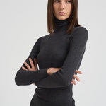 Dolcevita donna grigio a costine D512552X LEILA020ANTRACITE P.a.r.o.s.h. 