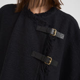 Cappotto donna midi Greya nero MA0449FB C3D04I01BK ISABEL MARANT 