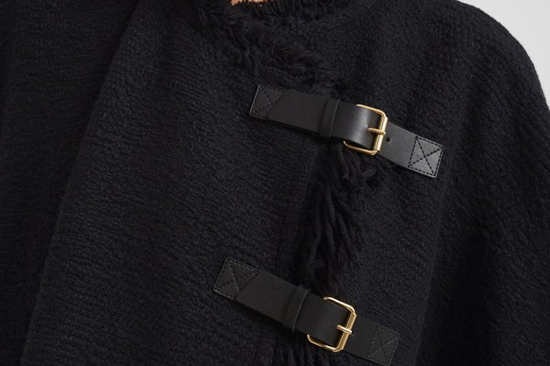 Cappotto donna midi Greya nero MA0449FB C3D04I01BK ISABEL MARANT 