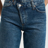 Jeans donna gamba dritta in denim blu A317 1254FORM AGOLDE 