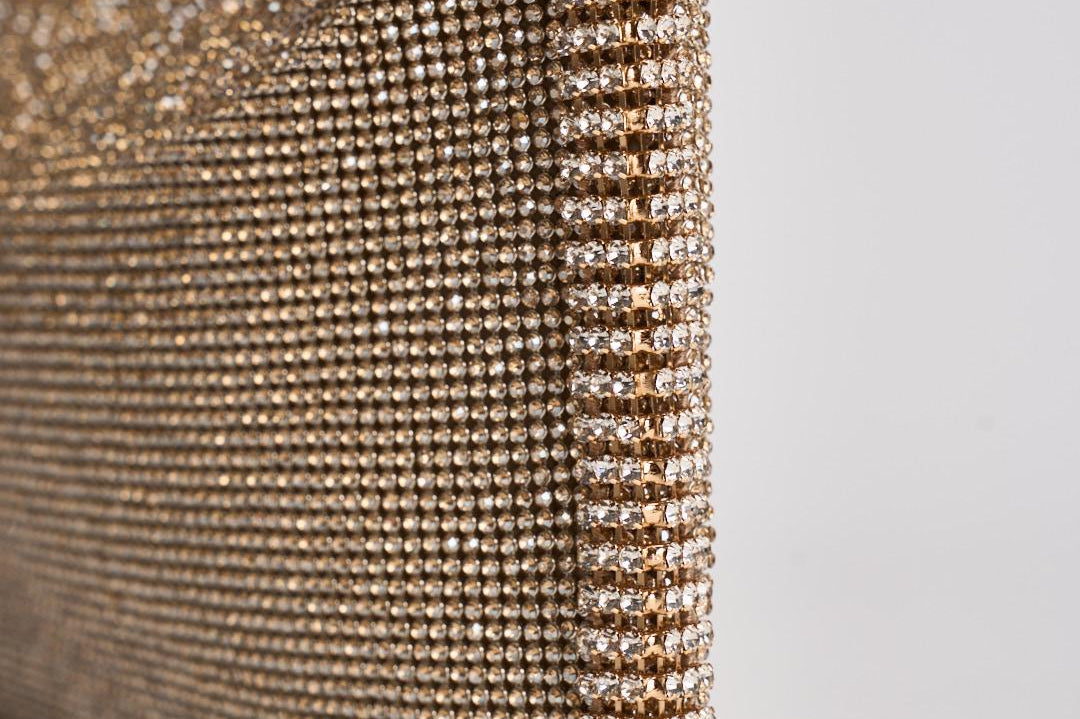 Borsa donna a spalla oro 0016060 RHINESTONE BENEDETTA BRUZZICHES 