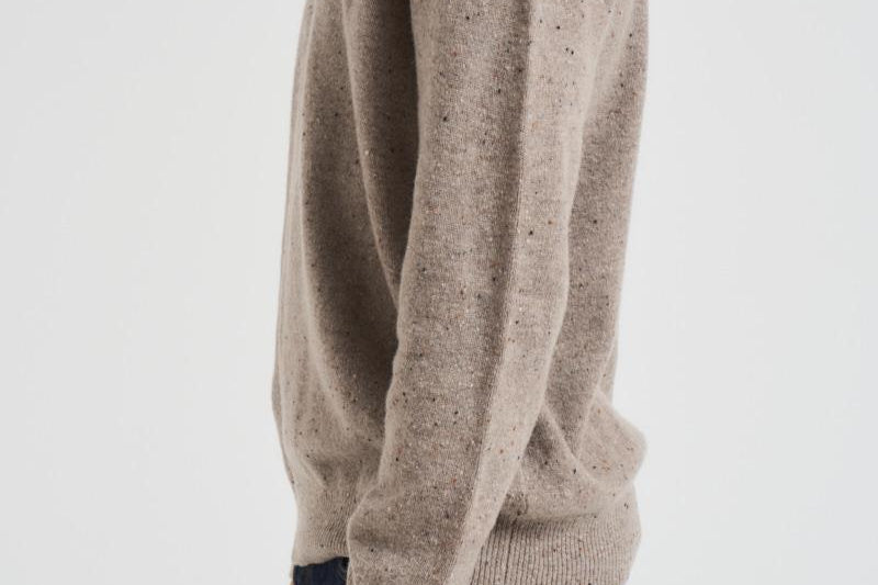 Maglia uomo girocollo tortora MKN1575 ST51 BARBOUR 