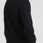 Felpa uomo girocollo nera con stampa logo 8N1MR6 1JRIZF009 EMPORIO ARMANI 