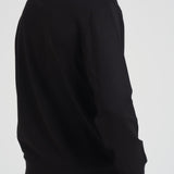 Felpa uomo girocollo nera con stampa logo 8N1MR6 1JRIZF009 EMPORIO ARMANI 