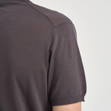 Polo uomo in maglia grigio antracite M060526 197 ACCADEMIE TESSILI 