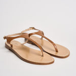Sandalo donna infradito cammello K5867 CUOIO EMANUELA CARUSO CAPRI 