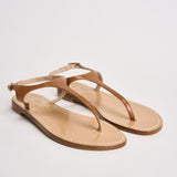 Sandalo donna infradito cammello K5867 CUOIO EMANUELA CARUSO CAPRI 