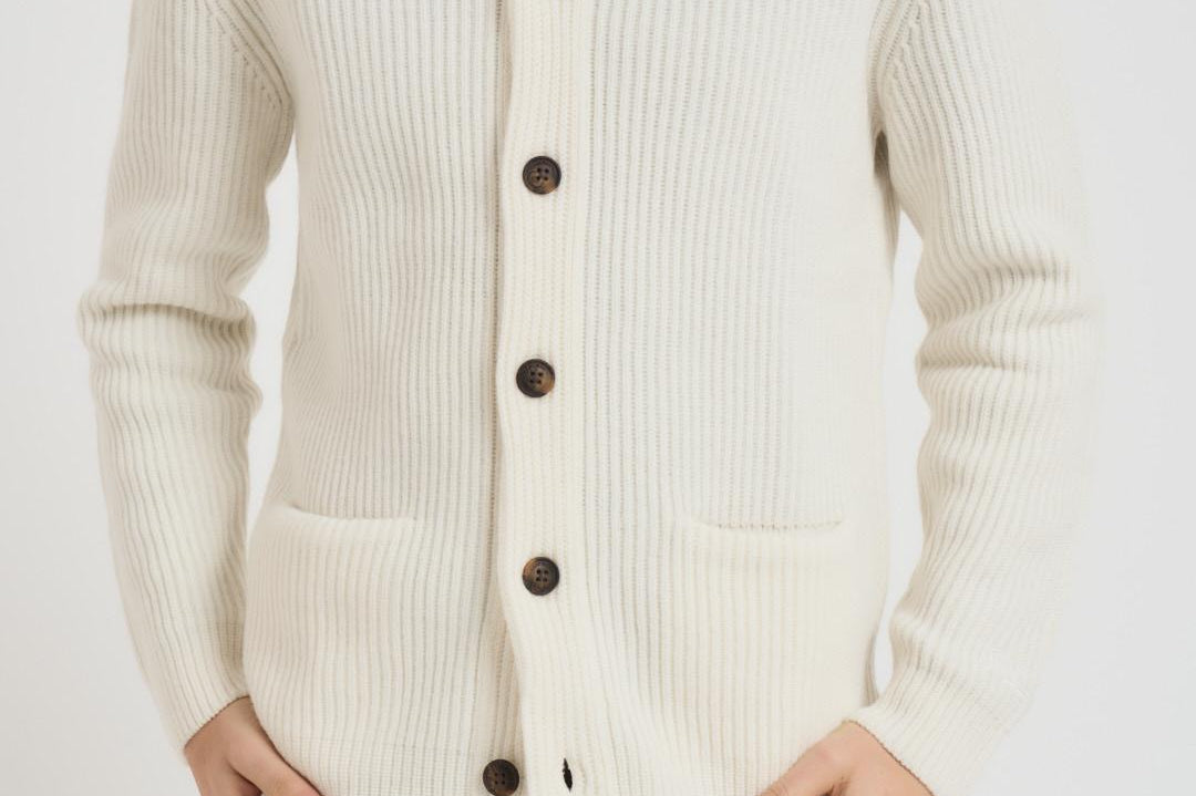 Cardigan uomo glasgow bianco GLASGOW WL10 MC2 SAINT BARTH 