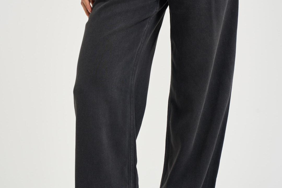 Jeans donna dritto in denim nero PA0554FA B1H07I02FK ISABEL MARANT 