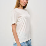 T-shirt donna girocollo bianca 25709 09 RRD 