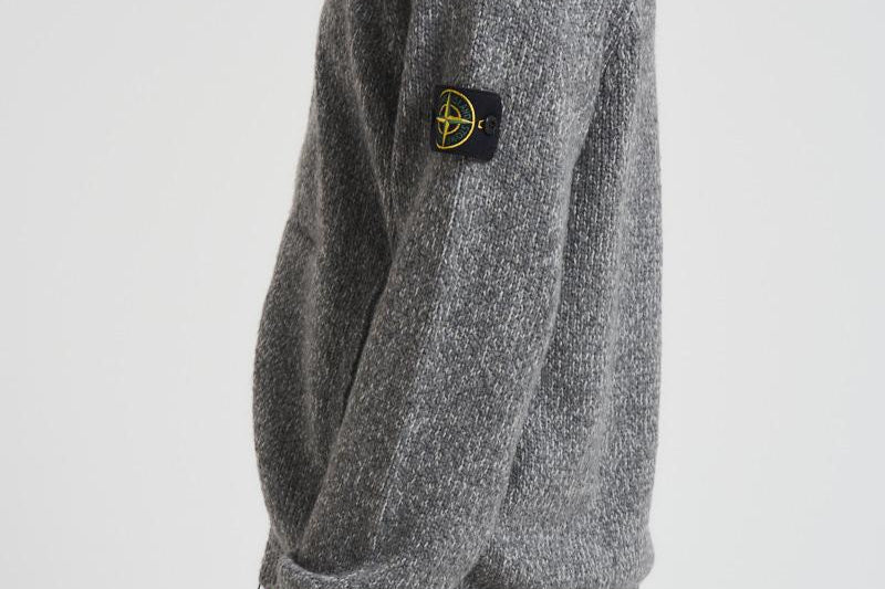 Cardigan uomo Fancy Yarn Mouliné grigio 5100051 S00N1V0M6B STONE ISLAND 