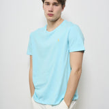 T-shirt uomo girocollo celeste 710671438 407 RALPH LAUREN 