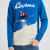 Maglia uomo girocollo con cartolina Courma royal HERONC COURMAJ17 MC2 SAINT BARTH 