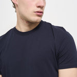 T-shirt uomo girocollo blu AU1300C 1001 ALPHA STUDIO 