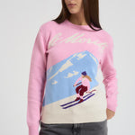 Maglia donna girocollo rosa NEWQUEEN STMRTZSK23 MC2 SAINT BARTH 