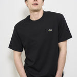 T-shirt uomo regular girocollo nero TH7318 031 LACOSTE 