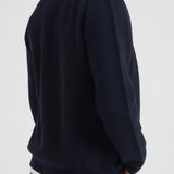 Cardigan Sarichard dritto in lana uomo blu M25300038 SALUTE SAMSØE SAMSØE 