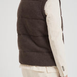 Gilet uomo a coste marrone LEEDSKNIT 13NUT MC2 SAINT BARTH 