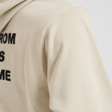 Felpa uomo con cappuccio beige HO162 CO127MT DROLE DE MONSIEUR 