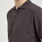 Polo uomo in maglia grigio antracite M060526 197 ACCADEMIE TESSILI 