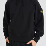Felpa uomo con cappuccio nera 6100023 S0A20V0029 STONE ISLAND 