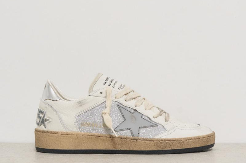 Sneakers donna Ball Star silver GWF00327 F00685610757 GOLDEN GOOSE 