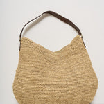 Borsa donna Meva in rafia chiara MEVA TEA IBELIV 