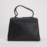 Borsa donna Sveva Soft Media a spalla in pelle con tracolla nera BT2006SOF NERO ORCIANI 