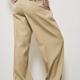 Pantalone donna wide-leg beige GWP01203 P00117015272 GOLDEN GOOSE 