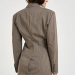 Blazer donna doppiopetto Sunrise tortora SUNRISE BROWNTERRA IRO 