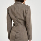 Blazer donna doppiopetto Sunrise tortora SUNRISE BROWNTERRA IRO 