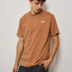 T-shirt uomo girocollo marrone ATH084 094 BARROW 