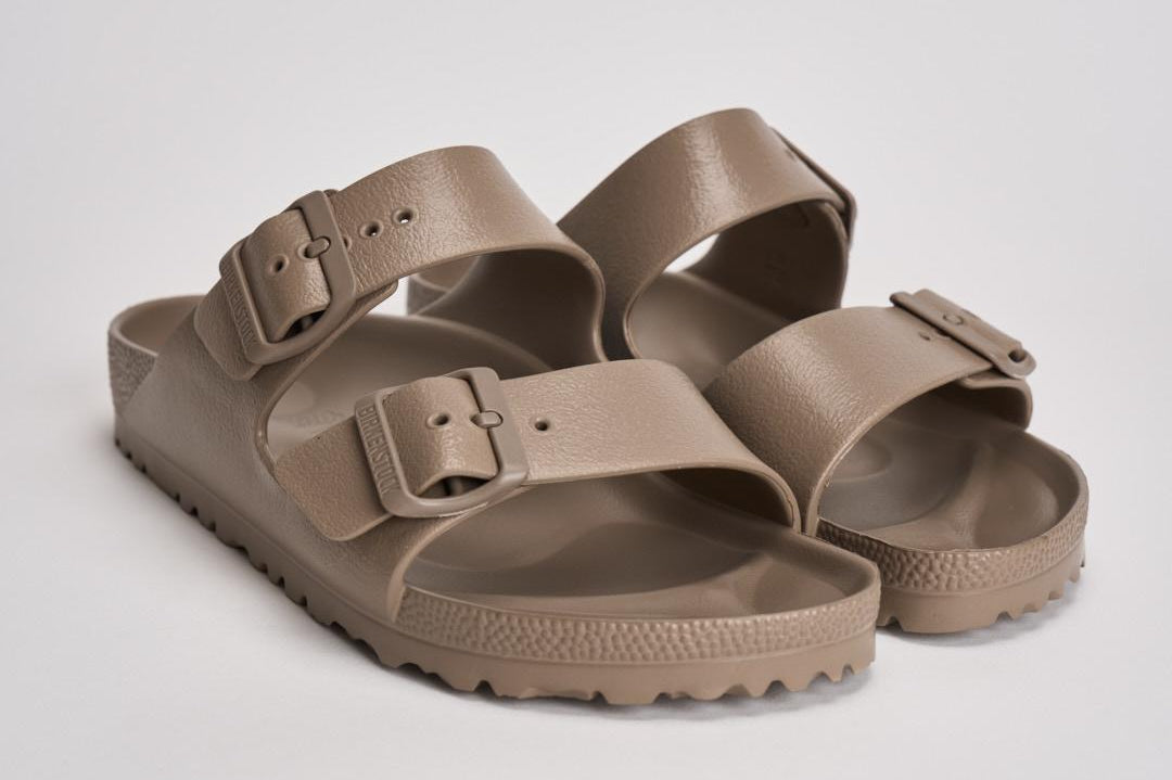 Sandalo uomo Arizona gomma tortora 1030447 TAUPE BIRKENSTOCK 