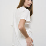 T-shirt donna bianca Cade 10465 IVY1 ANINE BING 