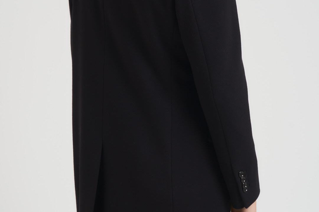 Cappotto uomo doppiopetto nero CN23222E CN65601999 LARDINI 