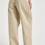 Pantalone donna beige a vita alta PA0634FA D1G04E90BE MARANT ETOILE 