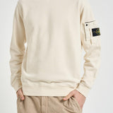 Felpa uomo girocollo panna 6100019 S0410V0093 STONE ISLAND 
