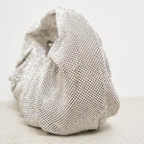 Borsa donna con strass argento YENNEFER SILVER BENEDETTA BRUZZICHES 
