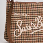 Pochette donna Parisienne Wool Pied de Poule verde ALINE WLPPOULE51 MC2 SAINT BARTH 