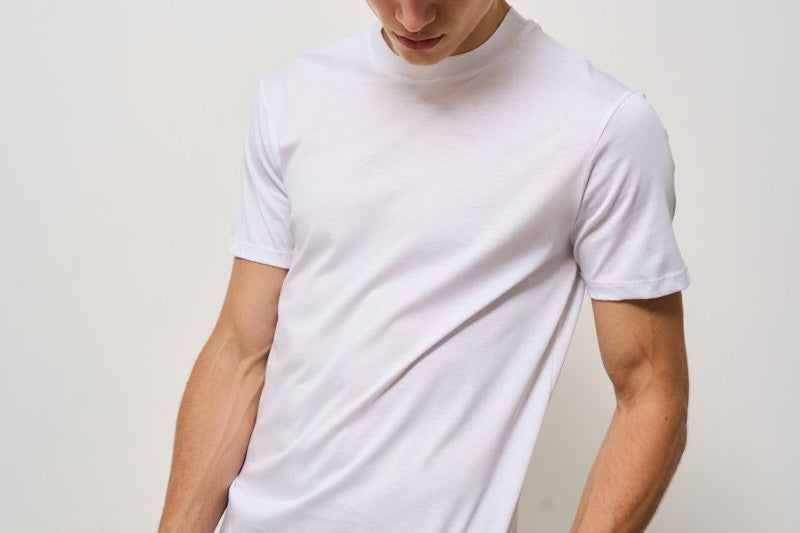 T-shirt uomo girocollo bianca SH00760 BIANCO ACCADEMIE TESSILI 