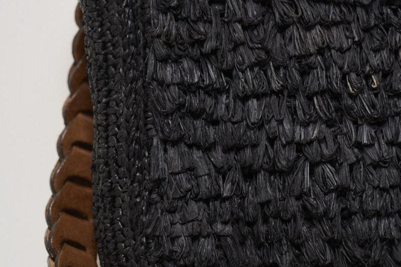 Pochette donna Hafa in rafia nera HAFA BLACK IBELIV 