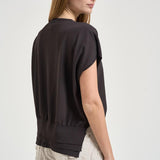 T-shirt donna in maglia marrone F6SA35 Y68 LIVIANA CONTI 