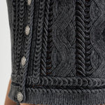 Gilet donna intrecciato grigio 106859 A3BAI91 PINKO 