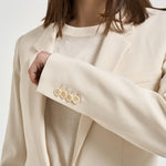 Blazer donna monopetto avorio VE0645FA D1F02I23EC ISABEL MARANT 