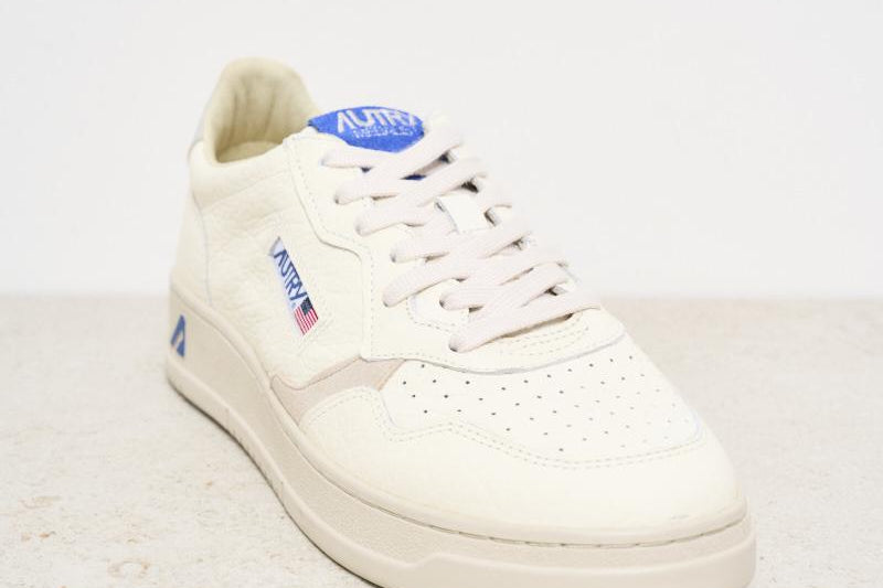 Sneakers uomo Medalist bianca e grigia AULM NE03 AUTRY 