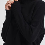 Dolcevita donna Heidi in cashmere nero 202113 BLACK LISA YANG 